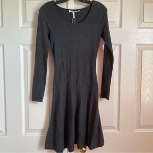 BCBGeneration Charcoal Long Sleeve Dress